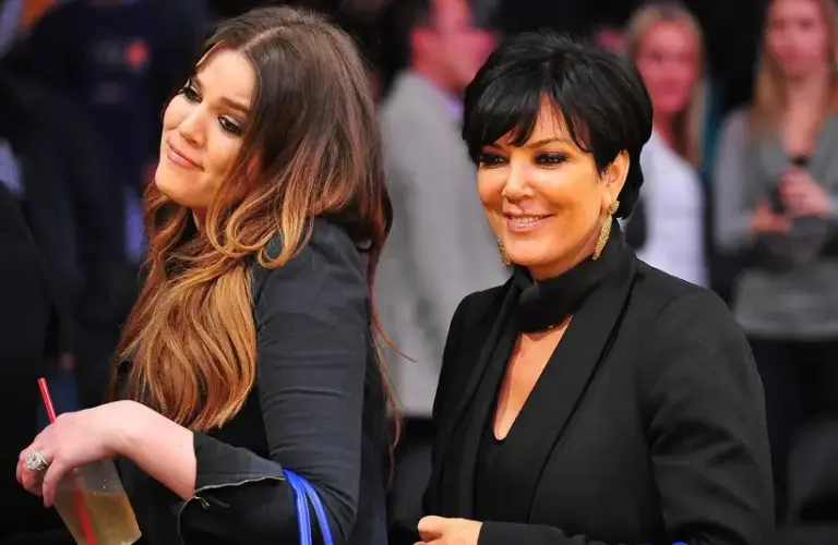 January 16, 2012; Los Angeles, CA, USA; Television personalities Khloe Kardashian (left) and Kris Jenner following the Los Angeles Lakers 73-70 victory against the Dallas Mavericks at Staples Center. Mandatory Credit: Gary A. Vasquez-Imagn Images