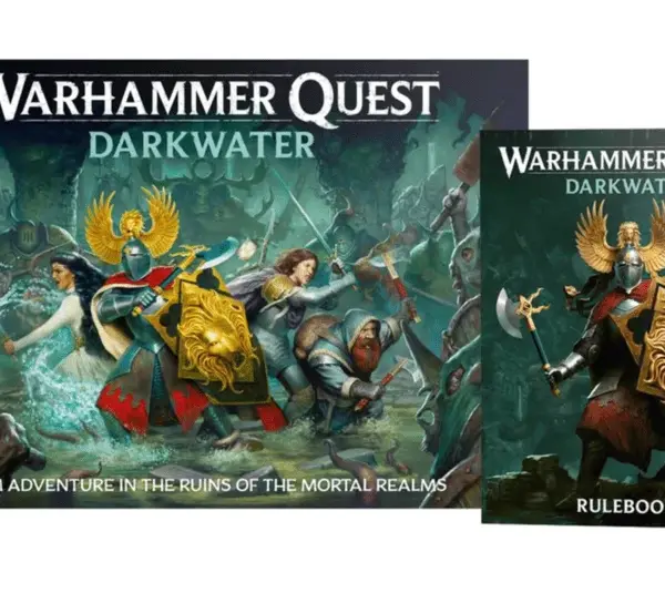 Warhammer Quest Darkwater, board game, new dungeon crawler, Games Workshop, dark fantasy, push-fit miniatures, small session, adventure solo or with friends, box set, rulebook