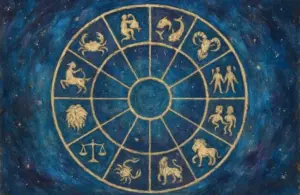 Starlit Zodiac Wheel Blue