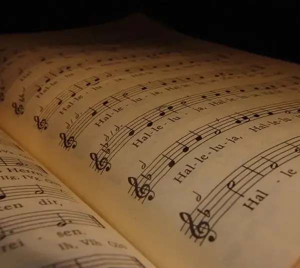 Hymn book, Sheet music, Hallelujah
