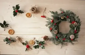 Christmas wreath, holiday wreath, holiday decorations