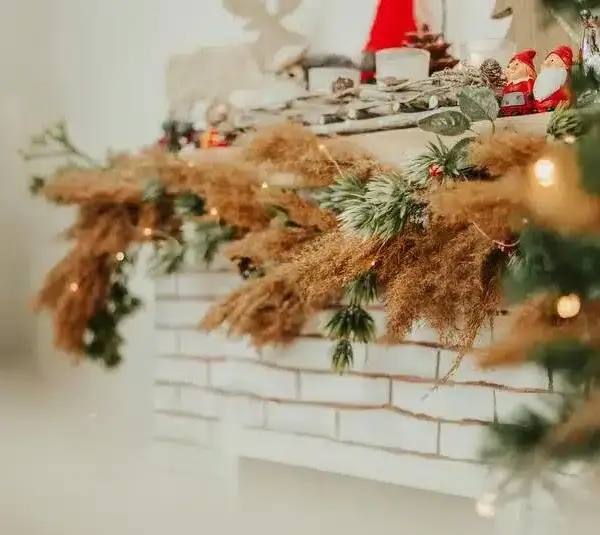 Holiday Fireplace Decor