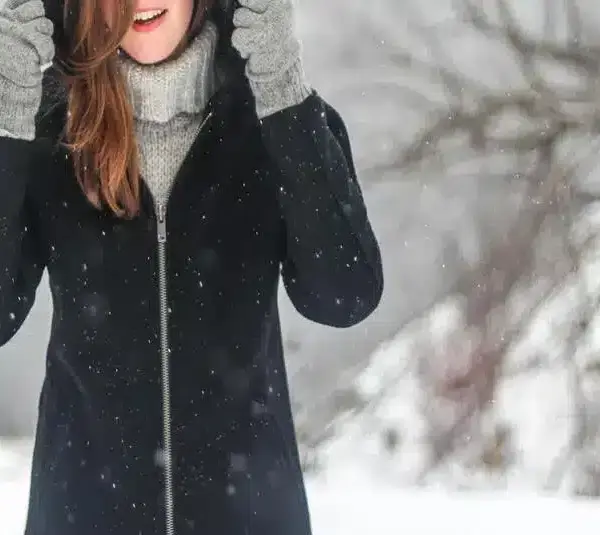Layering with a Jacket and Gloves are all good ideas when it comes to proper winter walking gear.