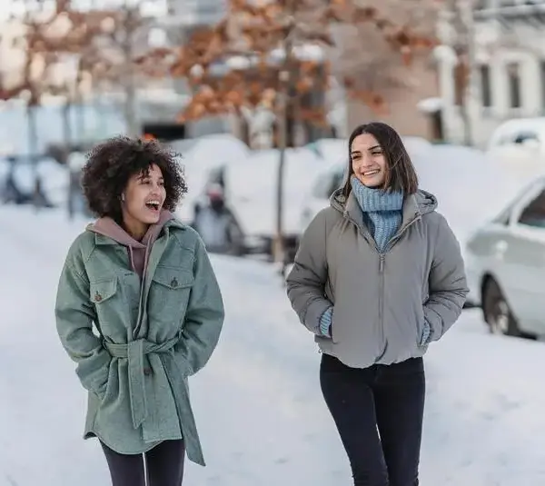 A good winter wellness routine can include walking and getting some sun.