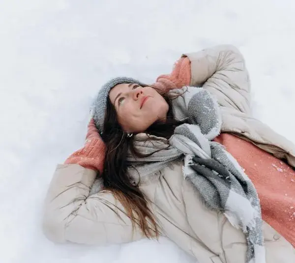 Bundle up in your scarves and hats to stay warm in the winter.