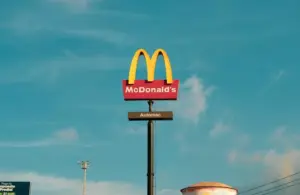 McDonalds sign. Disney has a new Happy Meal option.