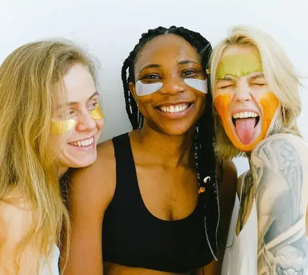 women doing their skincare routine. New Year skincare new year beauty
