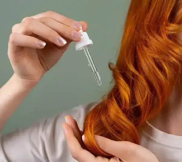 Winter hair care oils help dry ends.