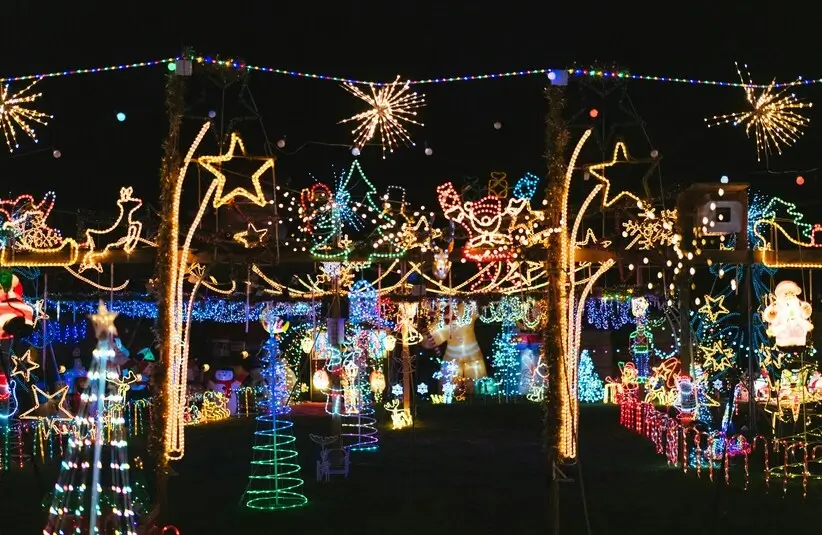 Christmas light displays