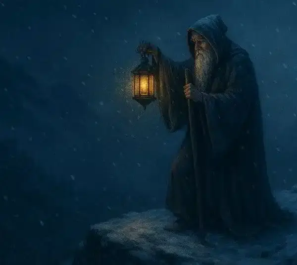 The Hermit Tarot Card, Winter's Embrace