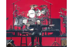 Phil Collins performs during his Not Dead Yet Tour at Talking Stick Resort Arena in Phoenix on Oct. 15, 2019.