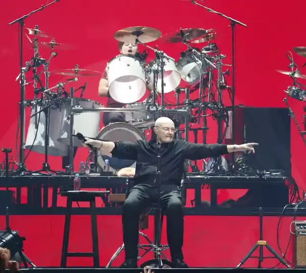 Phil Collins performs during his Not Dead Yet Tour at Talking Stick Resort Arena in Phoenix on Oct. 15, 2019.