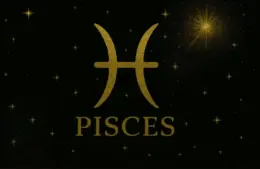 Black and Gold Pisces