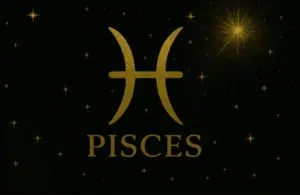 Black and Gold Pisces