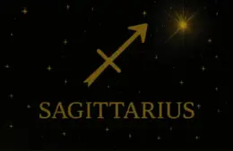 Black and Gold Sagittarius