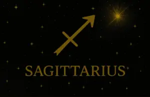 Black and Gold Sagittarius