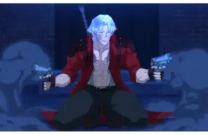 Devil May Cry screenshot of Dante holding dual pistols