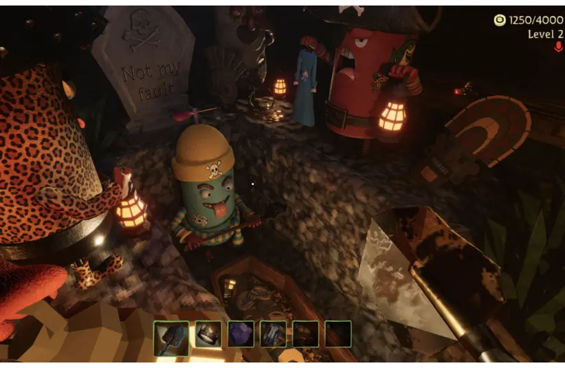 Dig, Dig, Die lets you loot graves, but also can hold zombies.