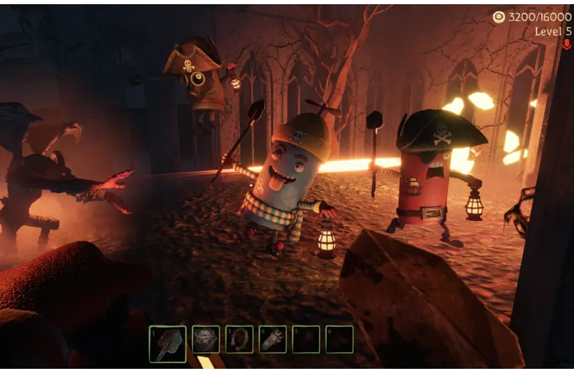 Dig, Dig, Die has a variety of monsters within the graveyards