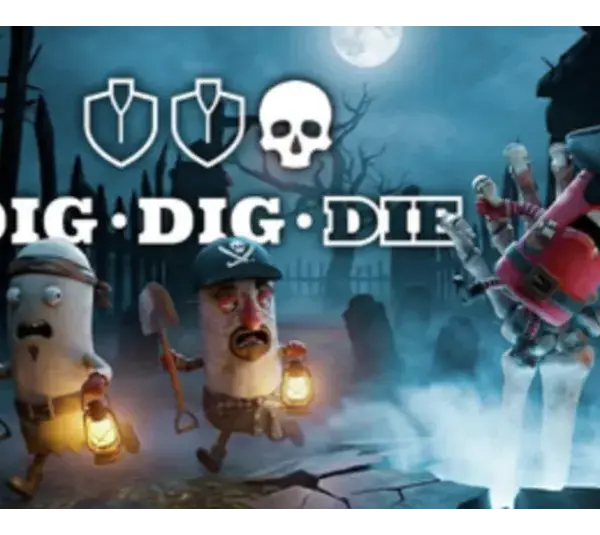 Dig, Dig, Die is a co-op horror game about grave robbing while fighting monsters, avoiding aliens, and gambling away your loot