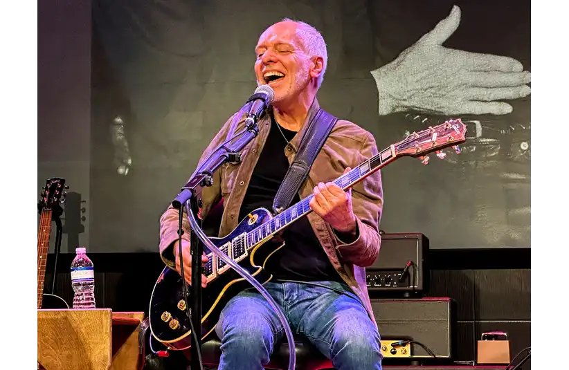 Nashvillian and musician Peter Frampton plays at a recent Gibson Garage event where he was presented with the Les Paul Spirit Award.