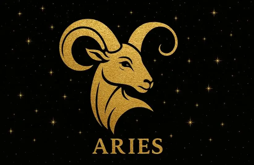 Golden Aries Zodiac