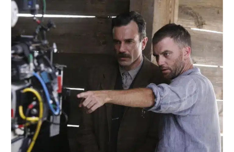 Paul Thomas Anderson directing Daniel Day-Lewis in “There Will Be Blood”