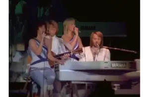 ABBA - Swedish Band - performing at a show