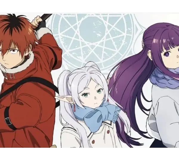 Frieren: Beyond Journey’s End, mages Stark, Frieren, and Fern