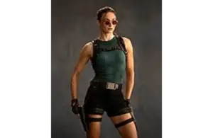 Sophie Turner as Lara Croft, Courtesy of Amazon MGM Studios