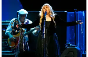 Stevie Nicks, pictured performing with Fleetwood Mac, got married on January 29, 1983.