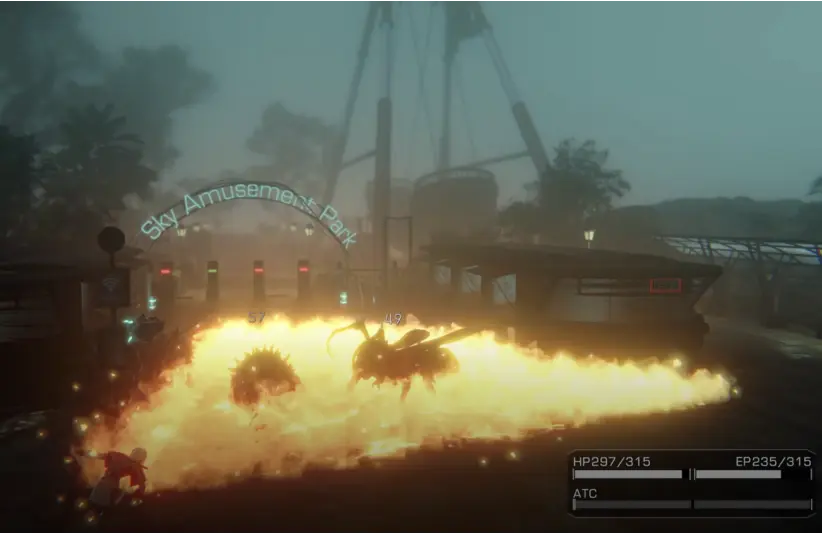 Parasite Mutant's MC Nova can use a wide range fire attack