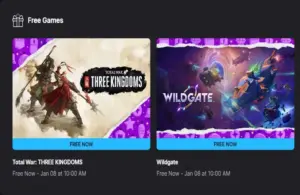 Epic Games Store Free Games January 1, 2026