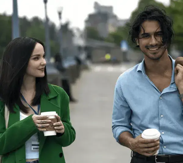 Dove Cameron and Avan Jogia in "56 Days" (2026)