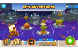 Screenshot from Bloons TD 6, the tower-defense game whose monkeys and bloons star in Bloons Blitz