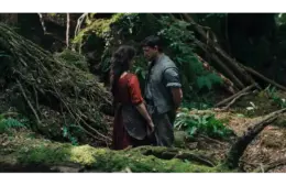 Jessie Buckley and Paul Mescal in a scene from "Hamnet" (2025). The film won Best Motion Picture during the Golden Globes 2026