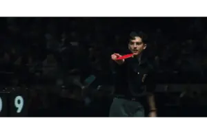 Timothée Chalamet in the film "Marty Supreme" (2025). He took home an award from The Golden Globes 2026 for Best Actor in a Motion Picture- Musical or Comedy