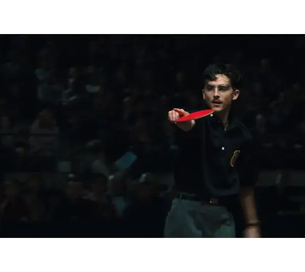 Timothée Chalamet in the film "Marty Supreme" (2025). He took home an award from The Golden Globes 2026 for Best Actor in a Motion Picture- Musical or Comedy