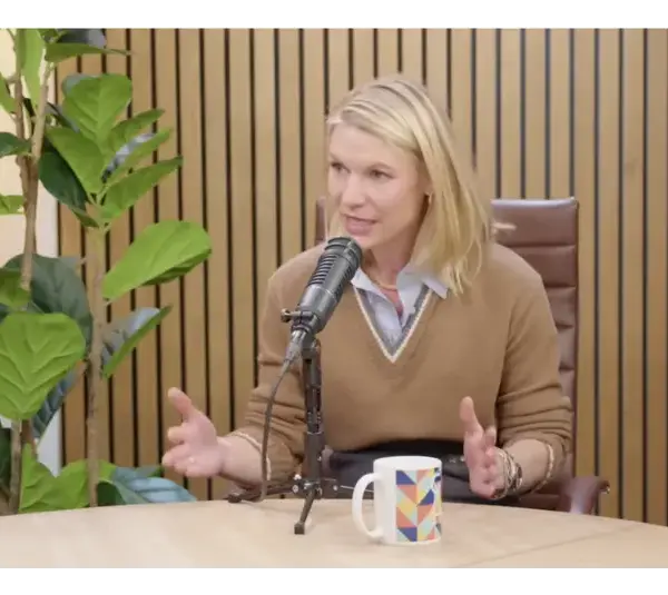 Actress Claire Danes in a recent "Good Hang with Amy Poehlr" podcast episode