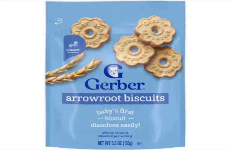 Gerber Arrowroot biscuits are recalled due to possible contamination.