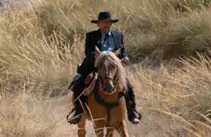 Screenshot of "Strange Way of Life" (2023) featuring Ethan Hawke Courtesy of © El Deseo / Saint Laurent Productions. Distributed by BTeam Pictures