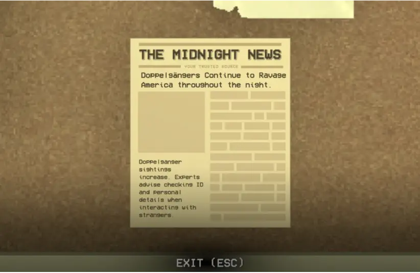 Shift at Midnight takes place in a time where an invasion of doppelgängers is occurring