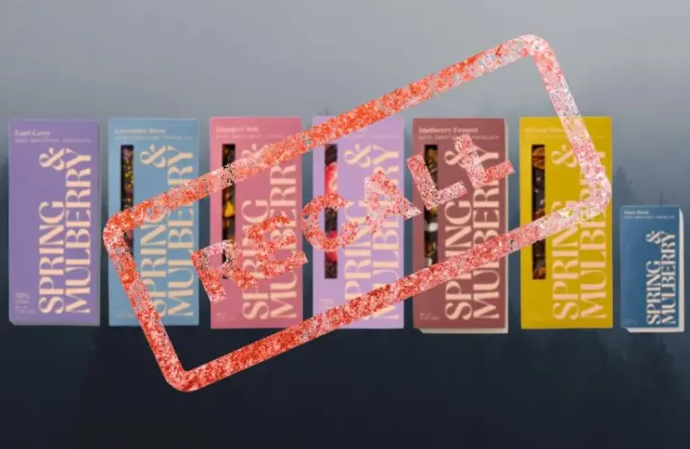 Spring & Mulberry recalled chocolate bars