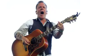 Apr 30, 2017; Indio, CA, USA; Kiefer Sutherland performs during the Stagecoach Country Music Festival at Empire Polo Club. Mandatory Credit: Jay Calderon/The Desert Sun via USA TODAY NETWORK. © Jay Calderon-Imagn Images