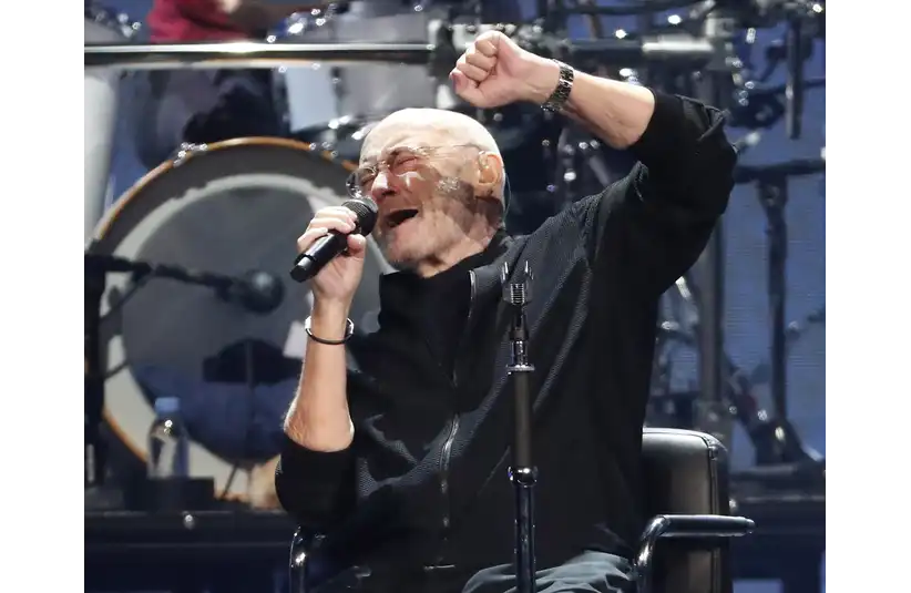 Phil Collins performs during his Not Dead Yet Tour at Talking Stick Resort Arena in Phoenix on Oct. 15, 2019. Phil Collins. © Michael Chow/The Republic, Arizona Republic via Imagn Content Services, LLC