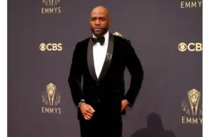 Sep 19, 2021; Los Angeles, CA, USA; Karamo Brown arrives at the 73rd Emmy Awards at L.A. Live. Mandatory Credit: Robert Hanashiro-USA TODAY