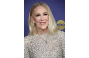 Sep 15, 2024; Los Angeles, CA, USA; Catherine O'Hara at the 76th Emmy Awards at the Peacock Theater on Sunday, Sept. 15, 2024 in Los Angeles. Mandatory Credit: Dan MacMedan-USA TODAY