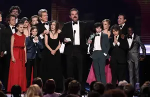 The cast of Stranger Things, including former Behemoth! star David Harbour, Courtesy of © Robert Hanashiro, Robert Hanashiro / USA TODAY NETWORK via Imagn Images