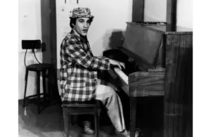 Uncle Floyd Vivino, posing for a feature in The Bergen Record, 1984.