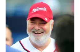 Jun 17, 2014; Washington, DC, USA; Rob Reiner talks to friends prior to the game between the Houston Astros and the Washington Nationals at Nationals Park. Mandatory Credit: Evan Habeeb-Imagn Images